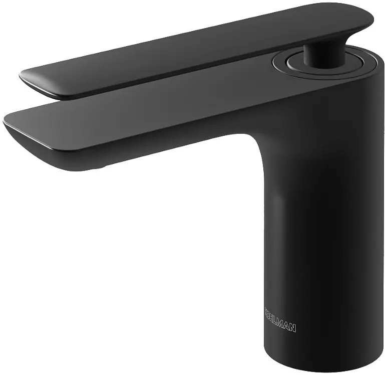Змішувач для умивальника Kohlman Experience black matt низький QB100EB, Чорний матовий