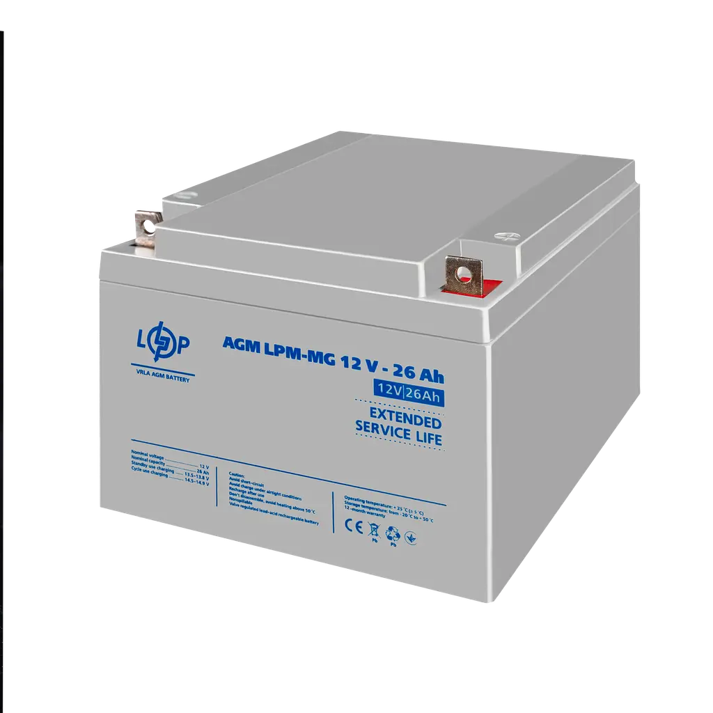 Аккумулятор мультигелевый LPM-MG 12V - 26 Ah - фото 4