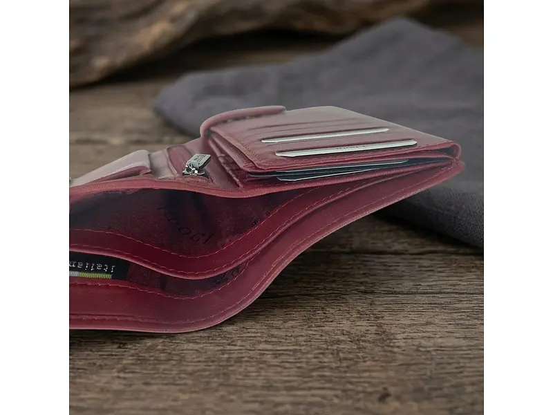 Жіноче портмоне натуральна шкіра Cortina 5031 rosso Червоне 9,5x12,5 см TONY PEROTTI acs0032529 - фото 8