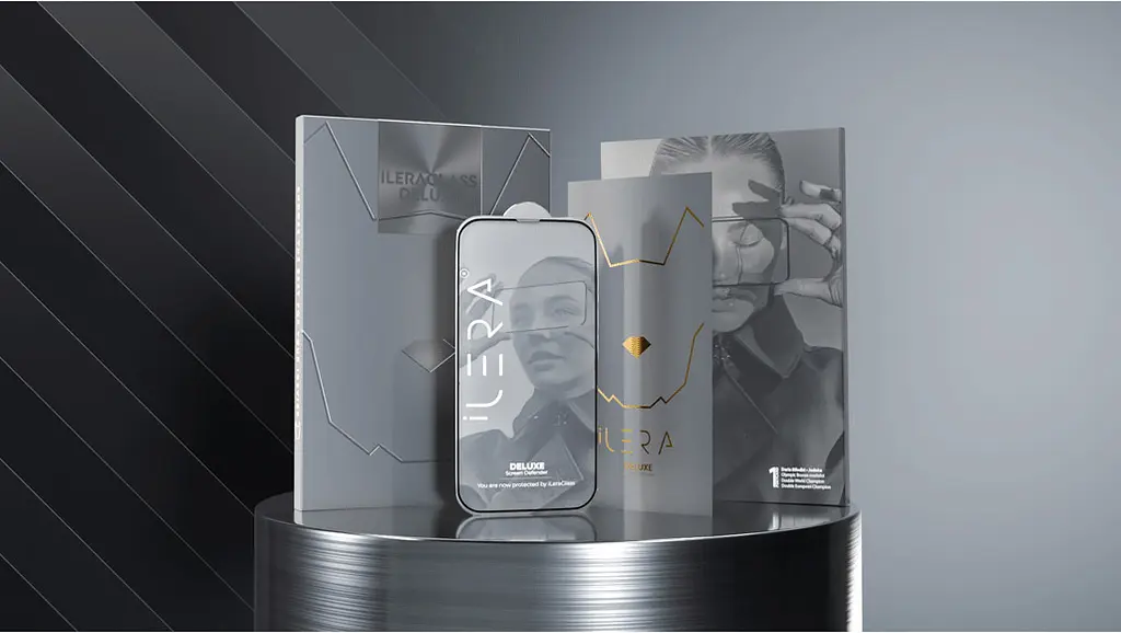 Захисне скло iLera DeLuxe Full Cover Glass для Apple iPhone 15 Pro (iLFCDL15Pr) [92540] - фото 3