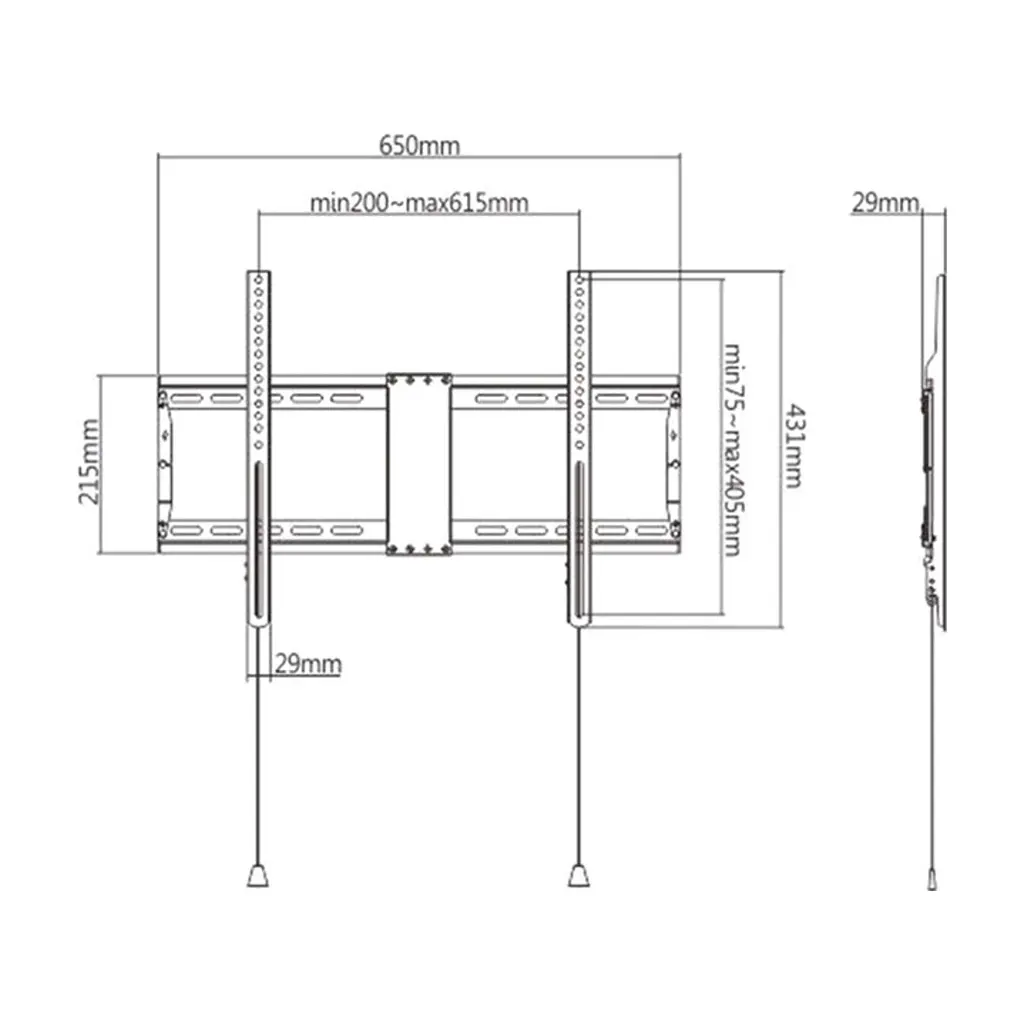 Кронштейн Gembird WM-80F-01 - фото 2