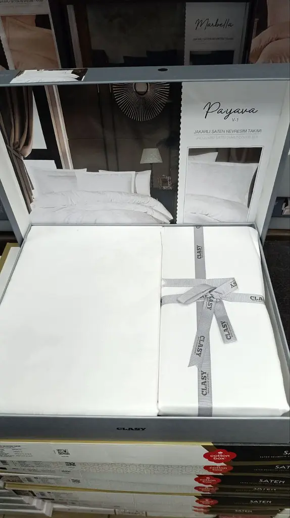 Постільна білизна Payava White Жаккард Clasy pbe0051029 - фото 4