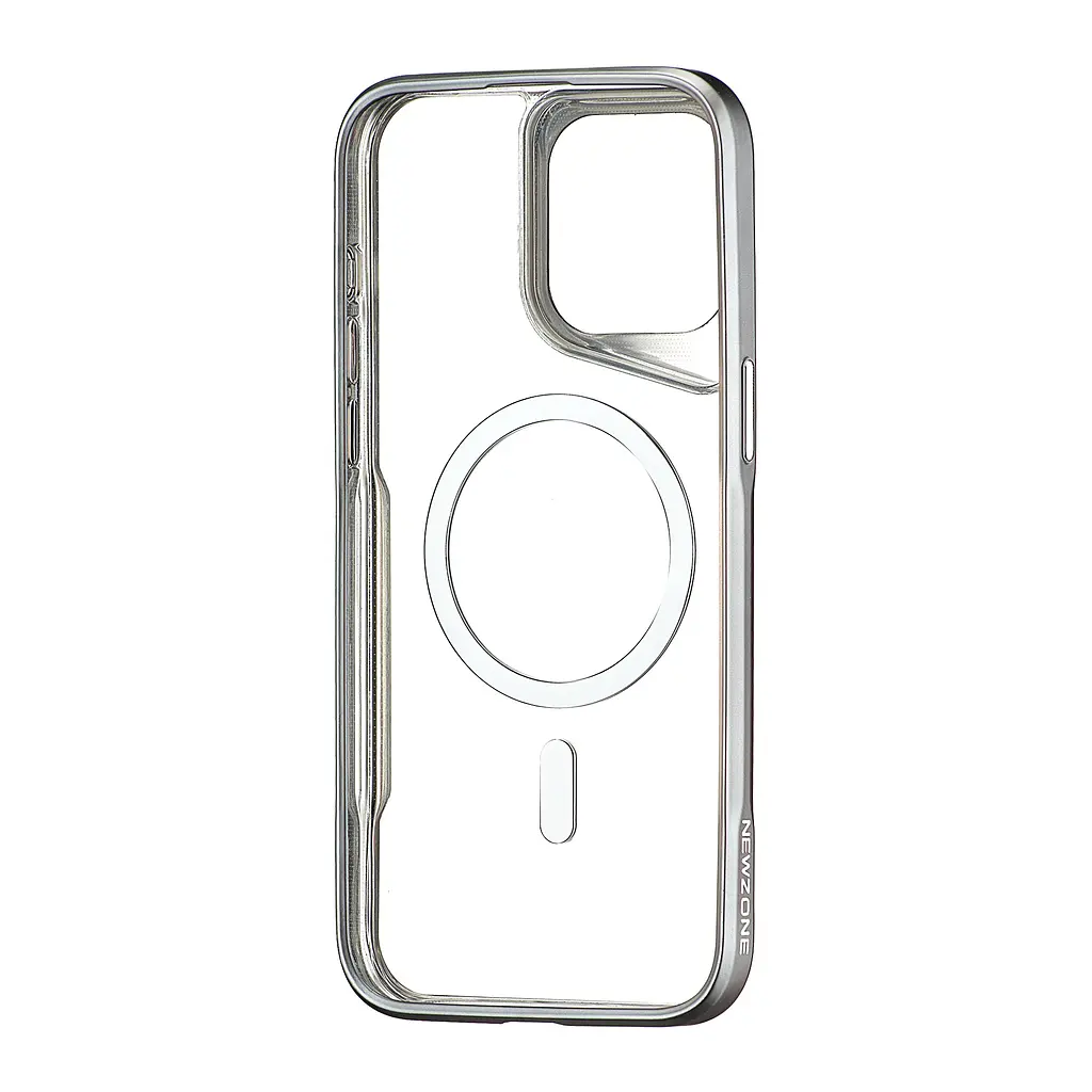 Чохол Metal Frame with MagSafe iPhone 15 Pro Max Dark Silver - фото 3