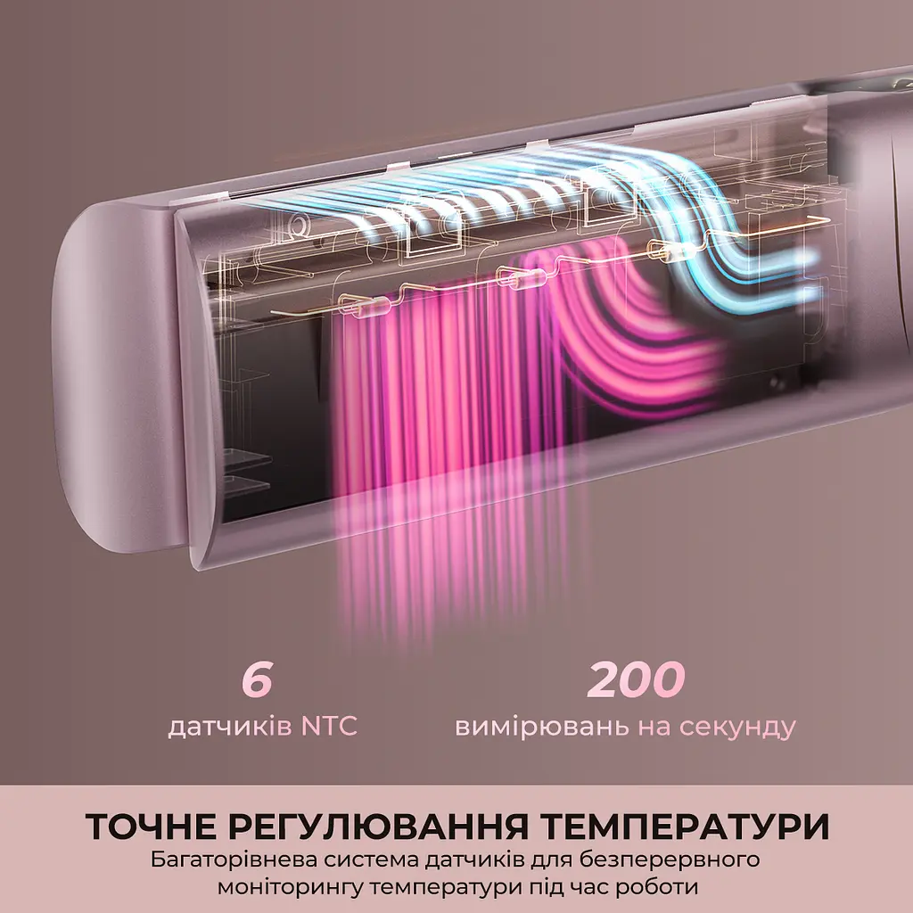Фен-випрямляч Dreame Aero Straight Pro Rosy Purple (AMS02A-RP) - фото 10