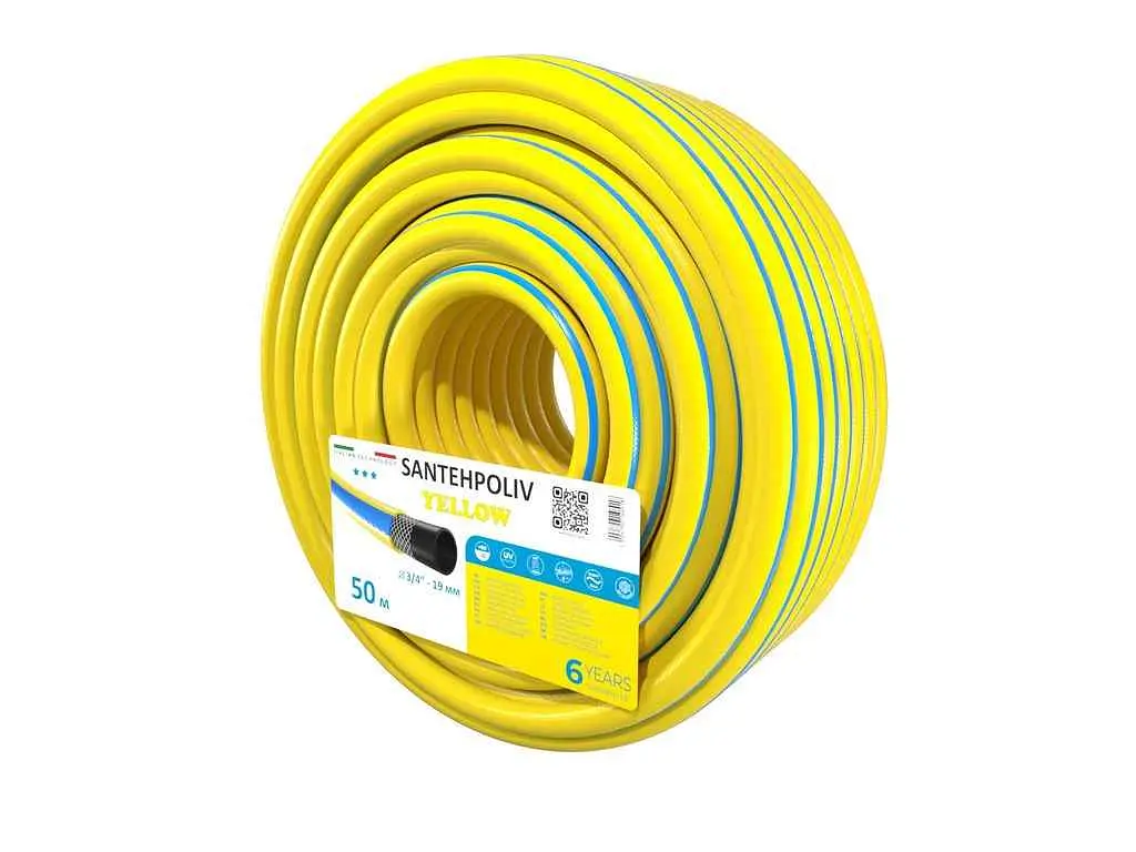Шланг для поливу SANTEHPOLIV 3/4 50м YELLOW (бухта) ПВХ