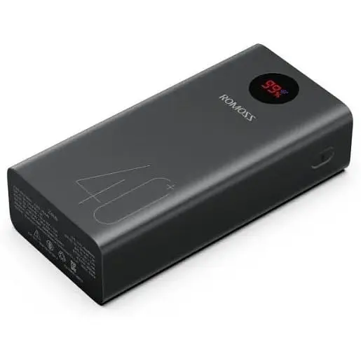 АКБ внешний портативный Romoss PEA40 40000mAh 18W (PEA40-112-2A45) черный - фото 5