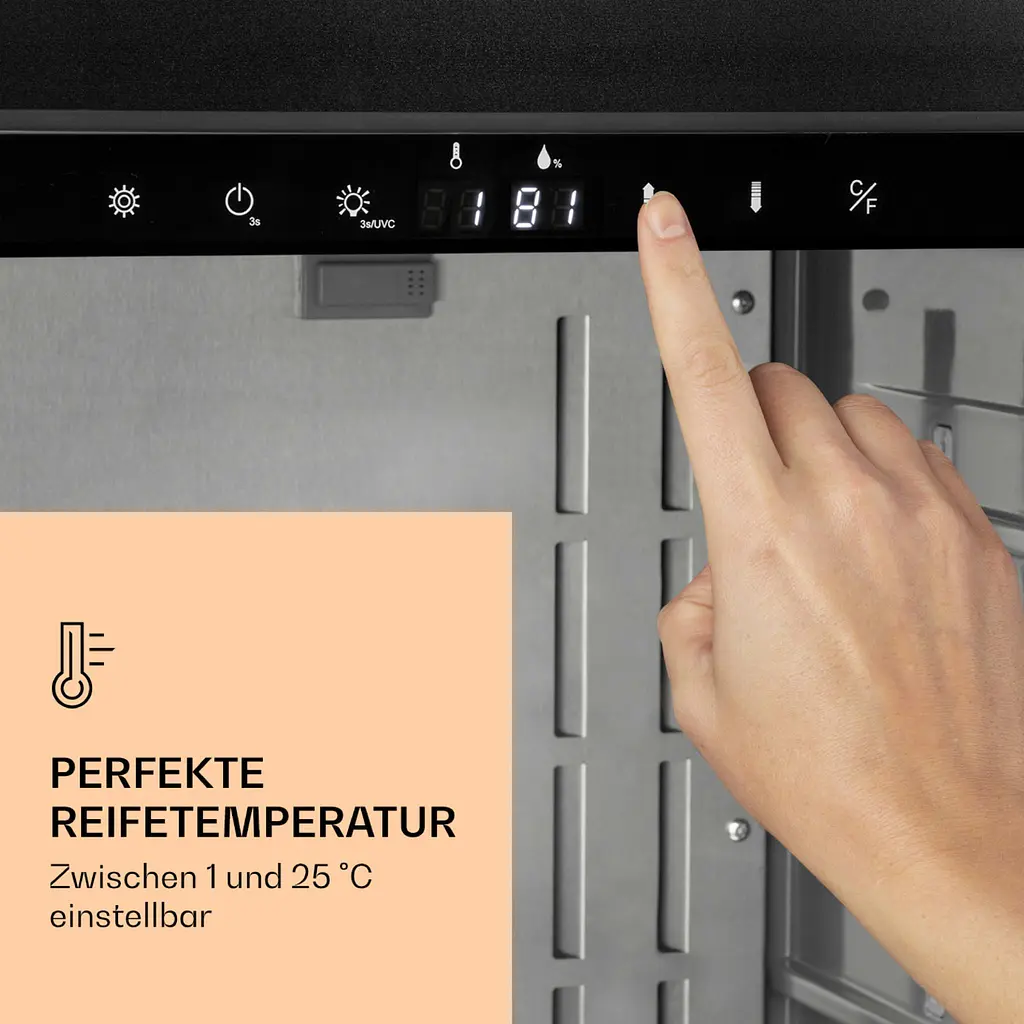 Холодильник шафа для дозрівання м'яса Klarstein Steakhouse Pro 98 Onyx (10039934) - фото 4