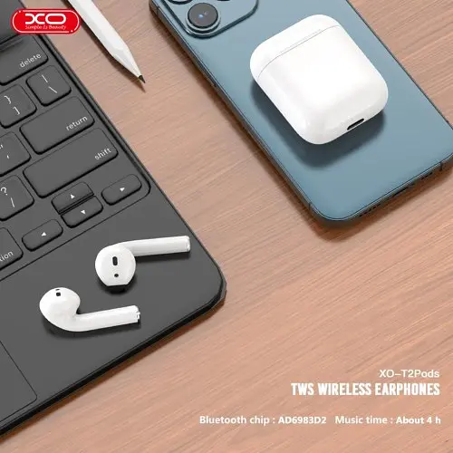Навушники бездротові XO T2 Pods bluetooth headset білі - фото 2