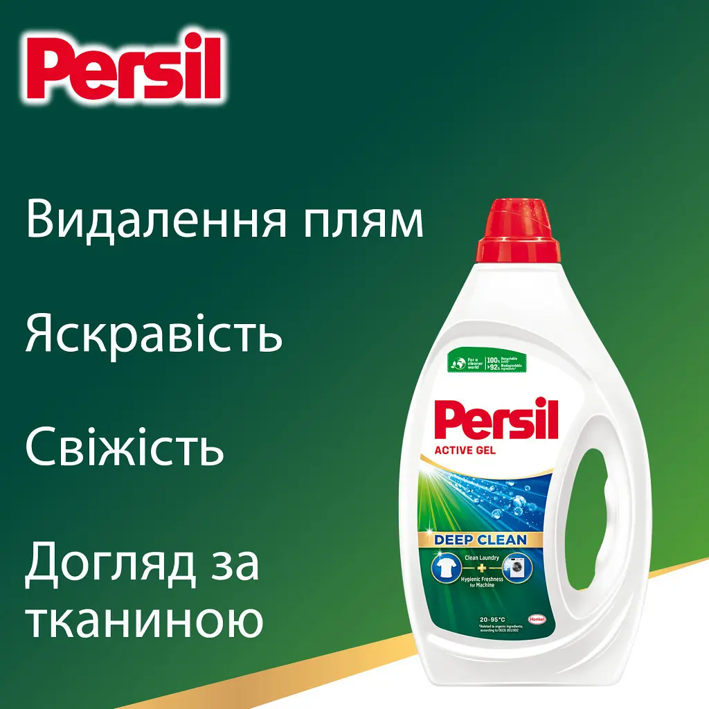 Гель для прання Persil Active Gel Deep Clean 1.98 л (9000101574241) - фото 4