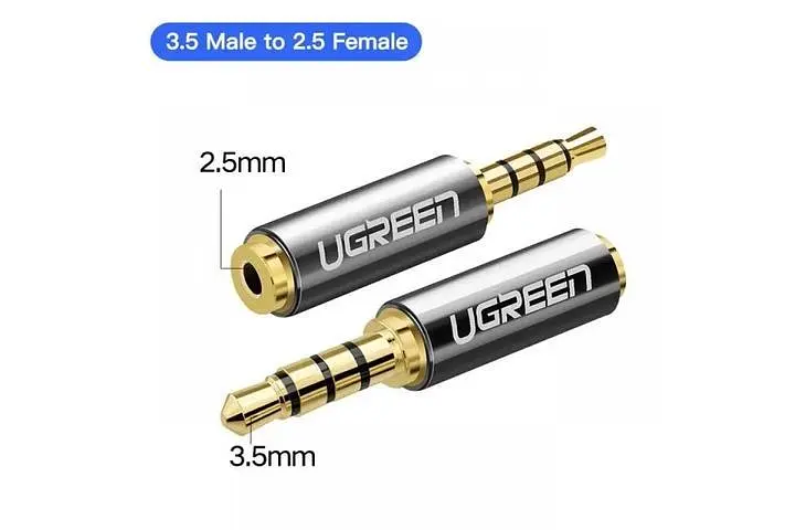 Перехідник Ugreen аудіо 3.5 mm штекер to 2.5 mm роз'єм (20502) - фото 5