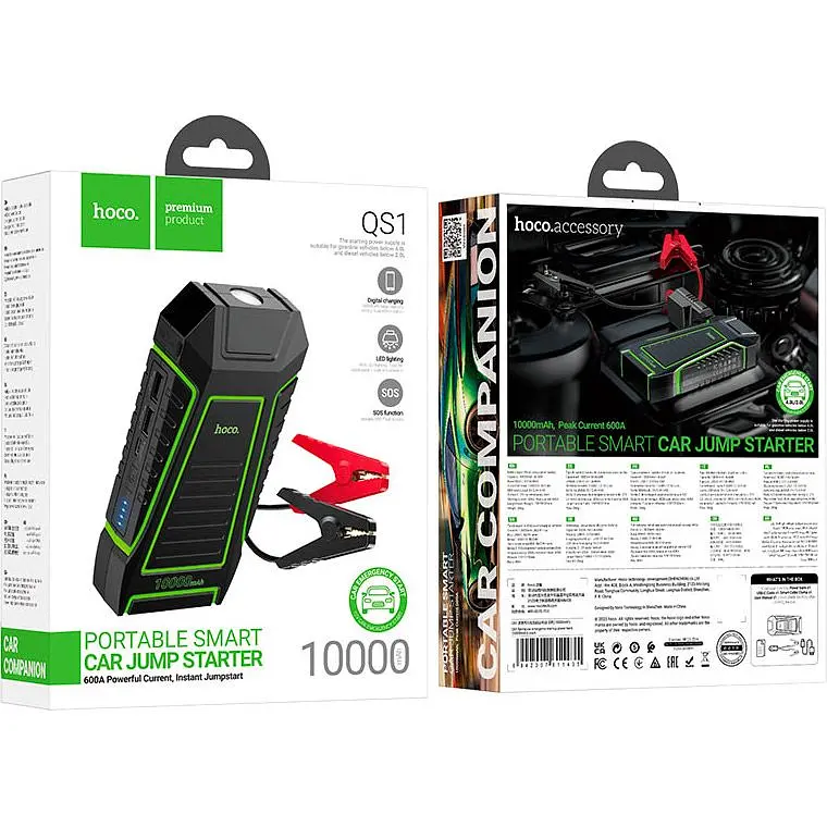 Пуско-зарядний пристрій Hoco QS1 Spring 10000mAh (611435) [170783] - фото 6