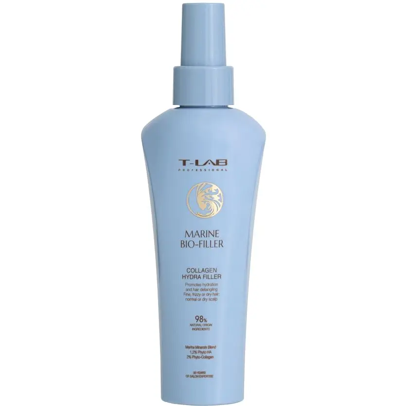 Подарочный набор T-LAB Professional Marine Bio-filler Hair and Scalp Ritual: шампунь 300 мл + кондиционер 300 мл + филлер 150 мл (66668249) - фото 4