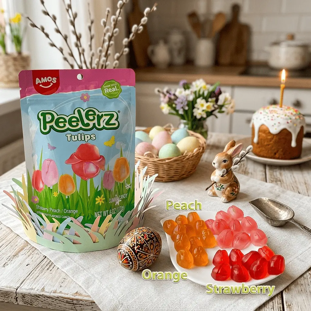 Желейні цукерки Amos Peelerz Gummy Tulips 65г - фото 3