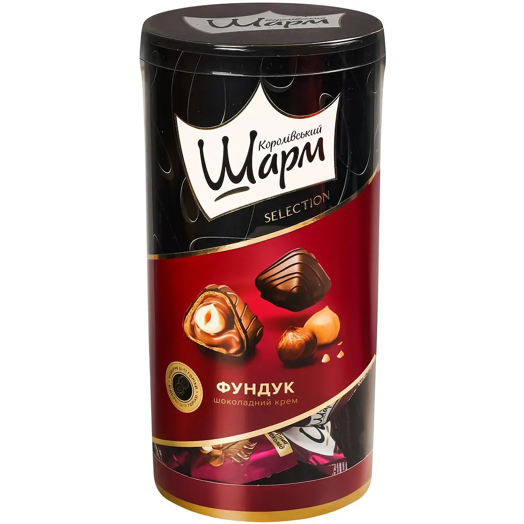 Цукерки АВК Королівський Шарм цілий фундук і шоколадний крем 235 г (852901) - фото 2