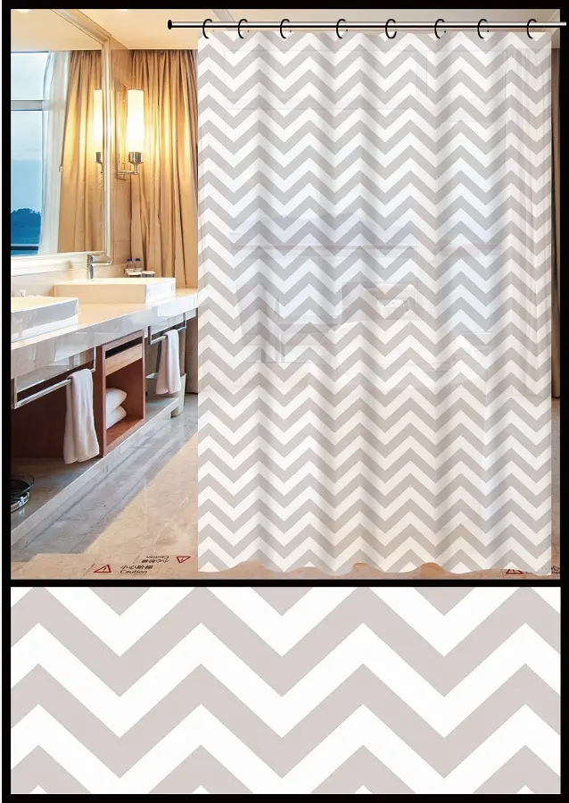 Шторка для ванни Idea Home Zigzag 180 х 200 см (ZHY147-2) - фото 2