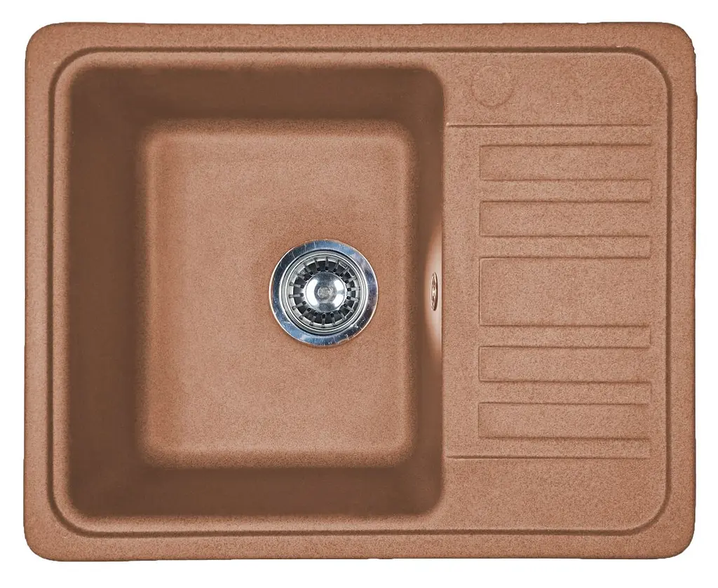 Кухонна мийка Adamant SMALL terra-cotta 570x455x180 мм, з крилом 57 см