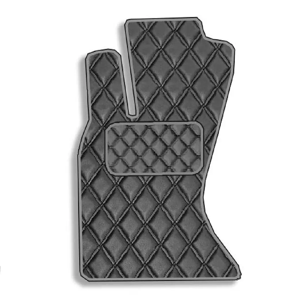 Килимок водія для Lexus GS 300 2005-2011 Екошкіра с подпятником 1 шт (Rombus)
