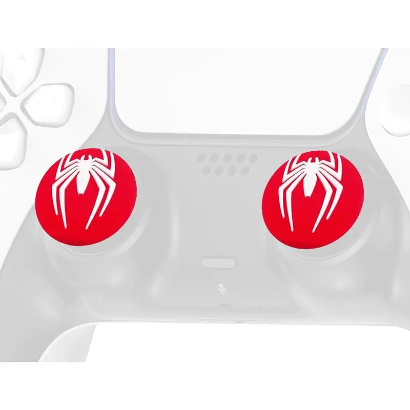 Накладки на стіки Thumb Grips 2-pack for PS4-PS5-Xbox White Spider [122995] - фото 3