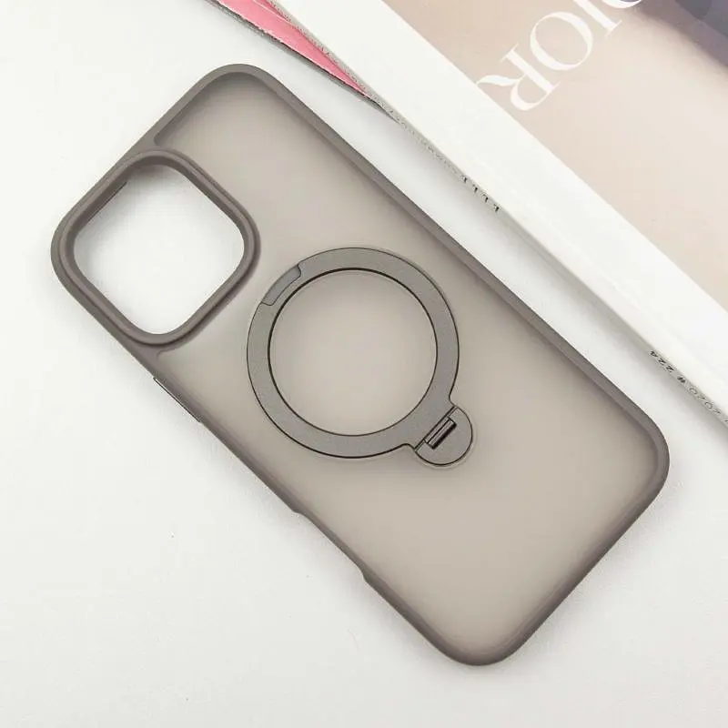 Чехол Ummi Colorful with MagSafe HQ Ring для Apple iPhone 16 Pro (6.3) Grey - фото 2