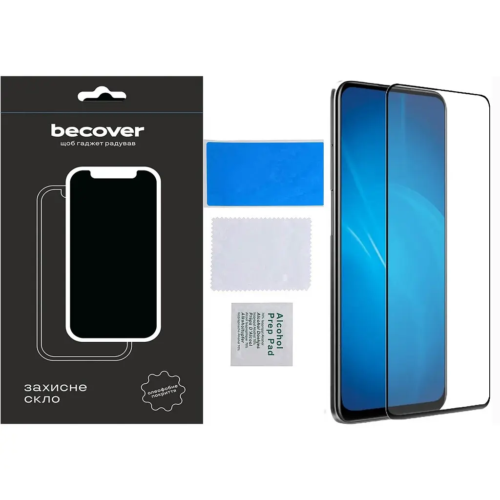 Захисне скло BeCover для Infinix Smart 8 Plus (X6526) Black (710652) - фото 2