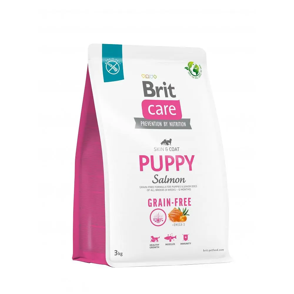 Сухий корм Brit Care Dog Grain-free Puppy для цуценят, беззерновий з лососем 3 кг (арт.172194/558810)