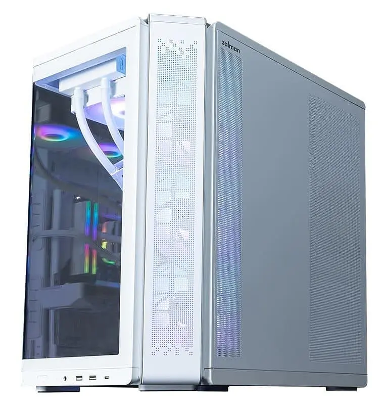 Корпус Zalman P60 из закаленного стекла без блока питания, белый (P60WHITE) - фото 7