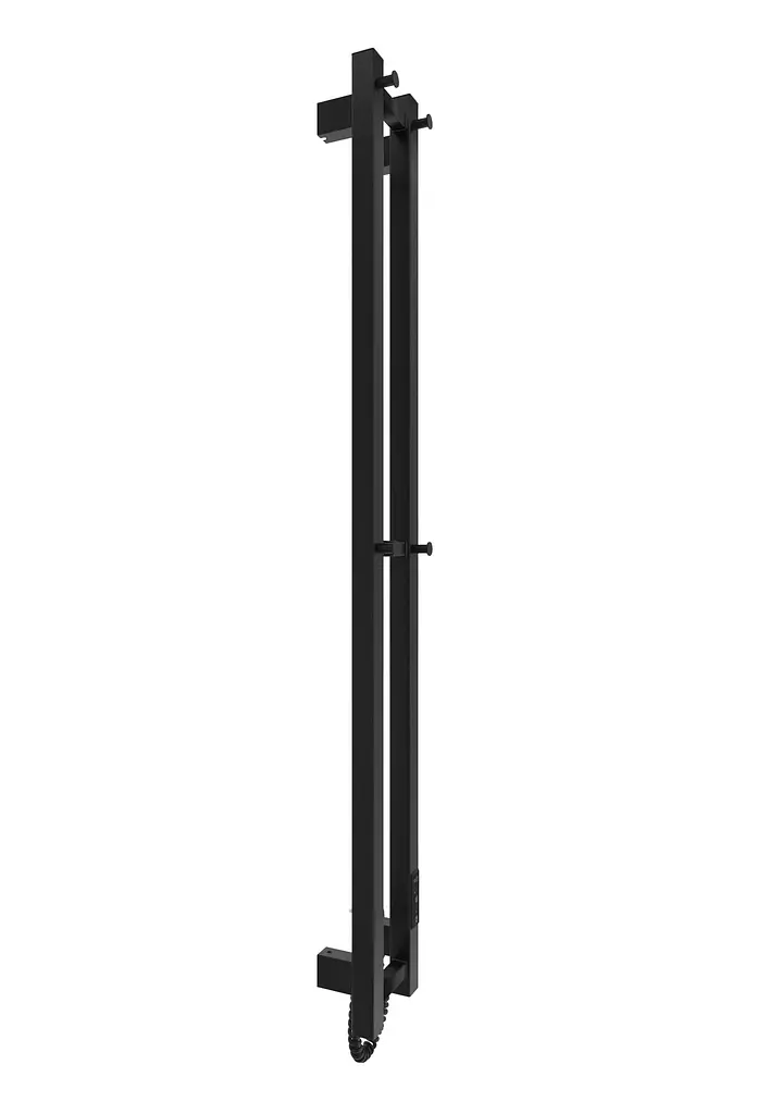 Рушникосушка електрична Slim, 1170х140х80мм, таймер-регулятор, сталь, чорний матовий Hygge Family van0000871 - фото 3