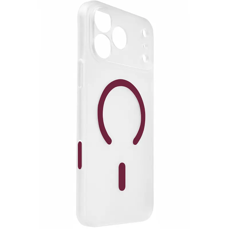 Чохол PC Slim Matte with Magnetic Fit (camera button) для Apple iPhone 17 Pro Max / 18 Pro Max Dark Cherry
