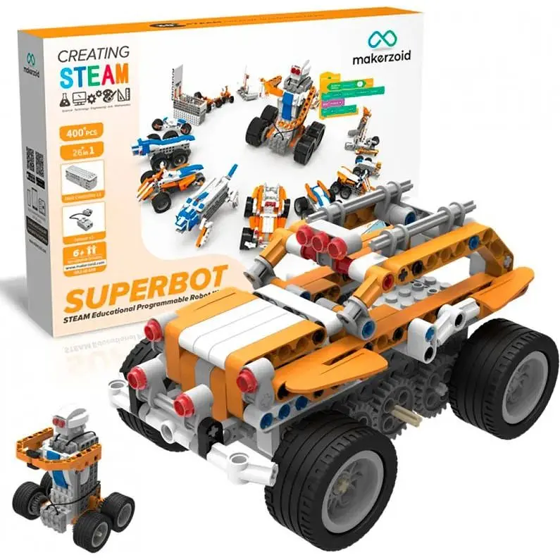 Конструктор Makerzoid Superbot Educational Building Blocks (MKZ-ID-SPB) [86642] - фото 3