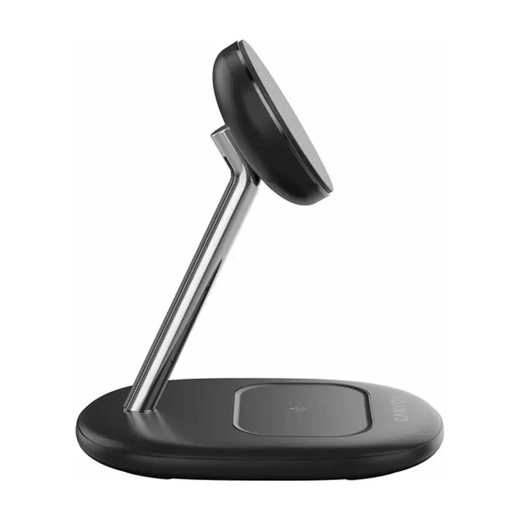 Зарядний пристрій Canyon wireless charger WCS-205 15W Qi2 2in1 w/o adapter Black (CNS-WCS205BW/A) - фото 5