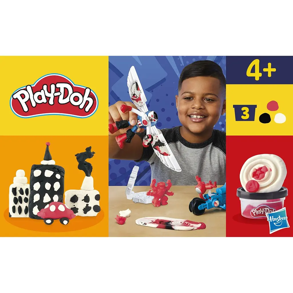 Набір для творчості Hasbro Play-Doh Marvel з масою для ліплення Капітан Америка з мотоциклом (G0555) - фото 9