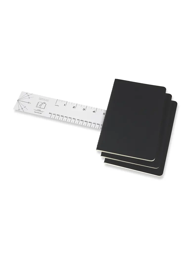 Записник Moleskine Cahier середній, Точка Чорний (QP319) - фото 2