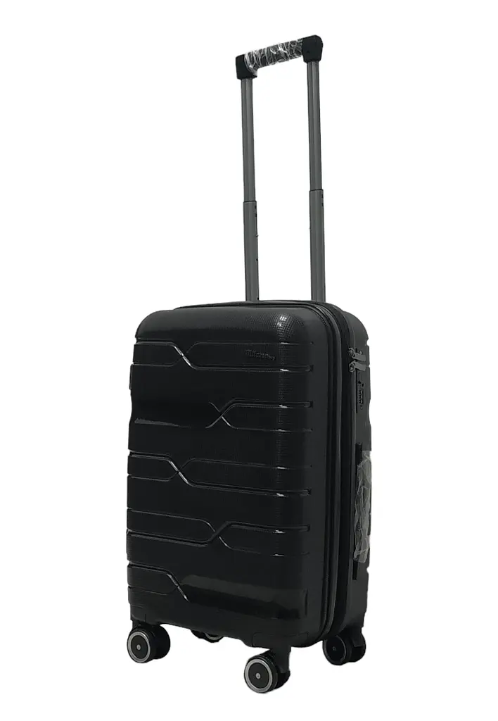 Валіза маленька S поліпропілен Milano bag 0306 56×35×24см 33л Чорний - фото 2
