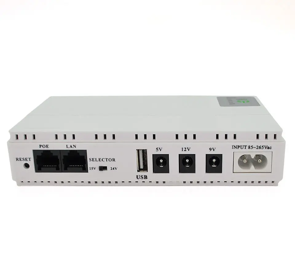 UPS ДБЖ для роутера PON/POE, 5/9/12V Voltronic UPS18-DC-W 18 Вт 10400 mAh White - фото 2