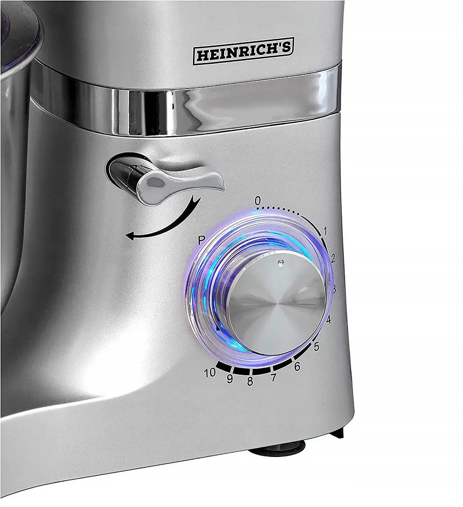 Кухонний комбайн-тестоміс 3 до 1 Heinrich's HKM 5262 Silver 5.5 л - фото 2