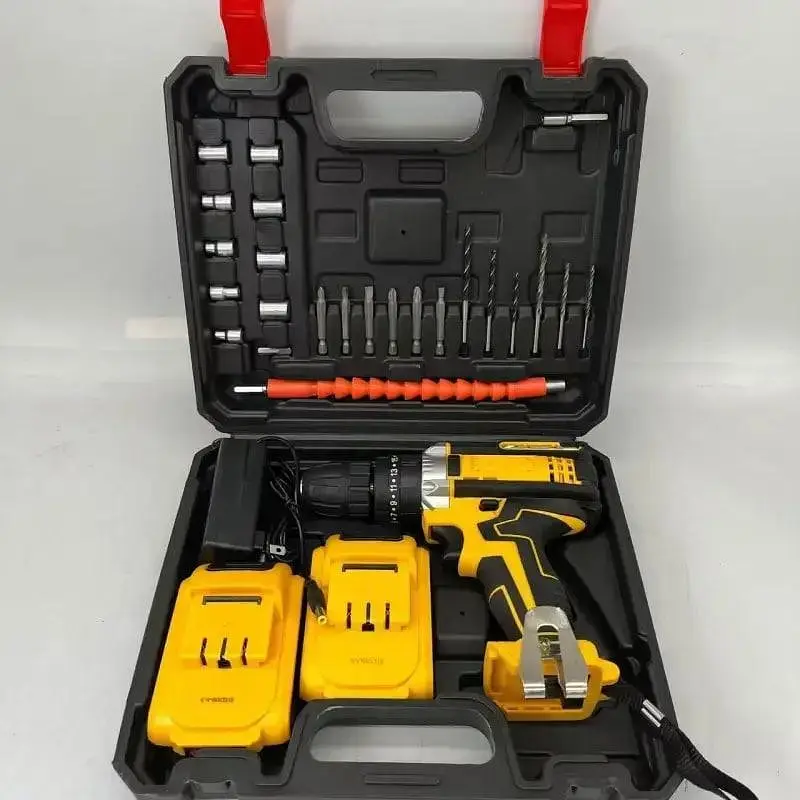 Шуруповерт Electric Drill KAR 600 з набором слюсарного інструменту ∙ Універсальний шуруповерт з насадками Electric Drill 24W