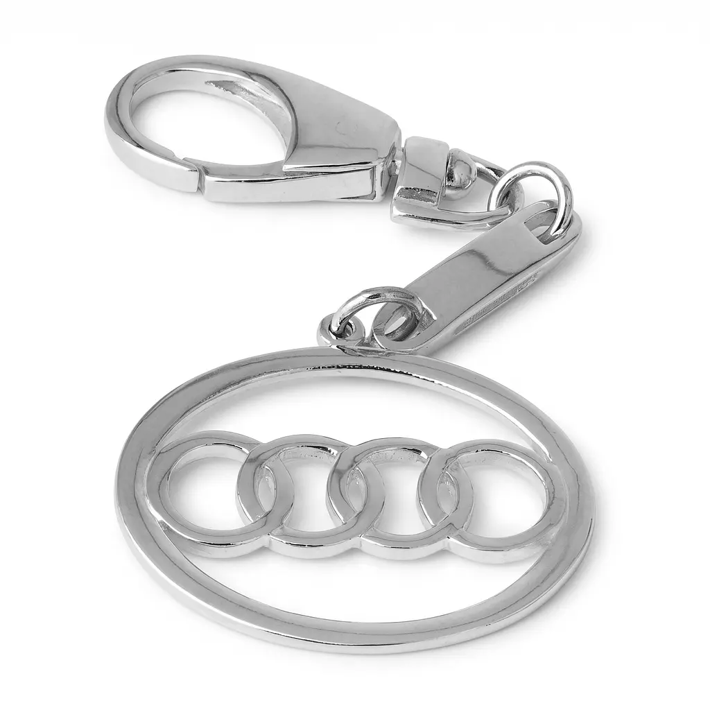 Срібний брелок Audi (Ауді) (9004)