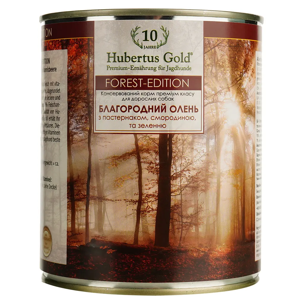 Вологий корм для собак Hubertus Gold Forest Edition Благородний олень 800 г (4050001115445) - фото 2
