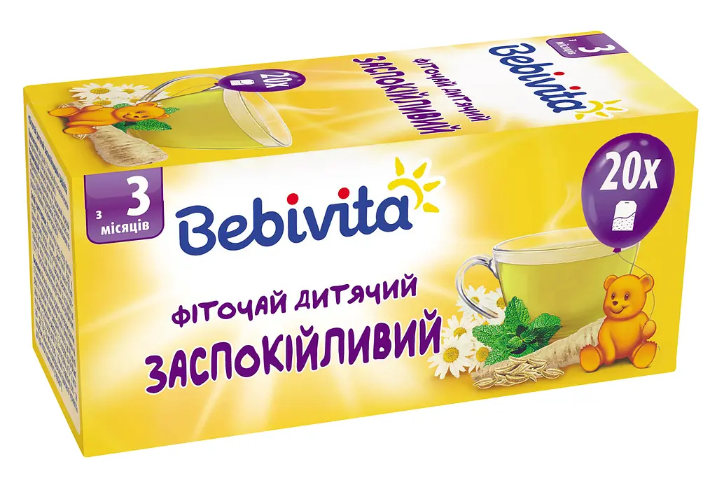 Детский фиточай успокаивающий Bebivita в пакетиках, 20 шт. - фото 2