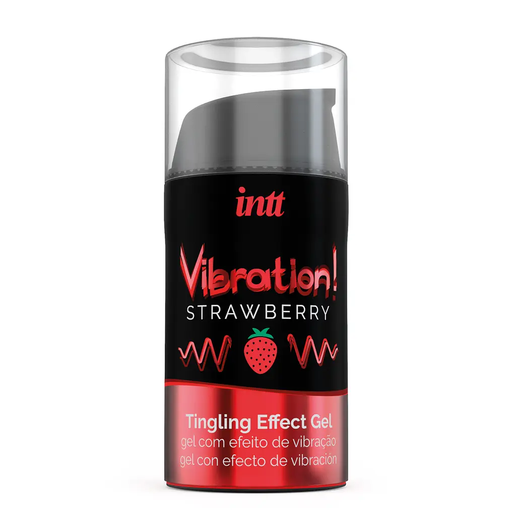 Рідкий вібратор Intt Vibration Strawberry (полуниця), 15 мл - фото 2