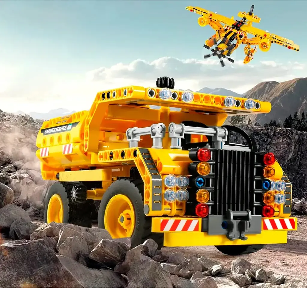Конструктор iM.Master 2в1 Dump Truck and Aircraft [6802] [118456] - фото 5
