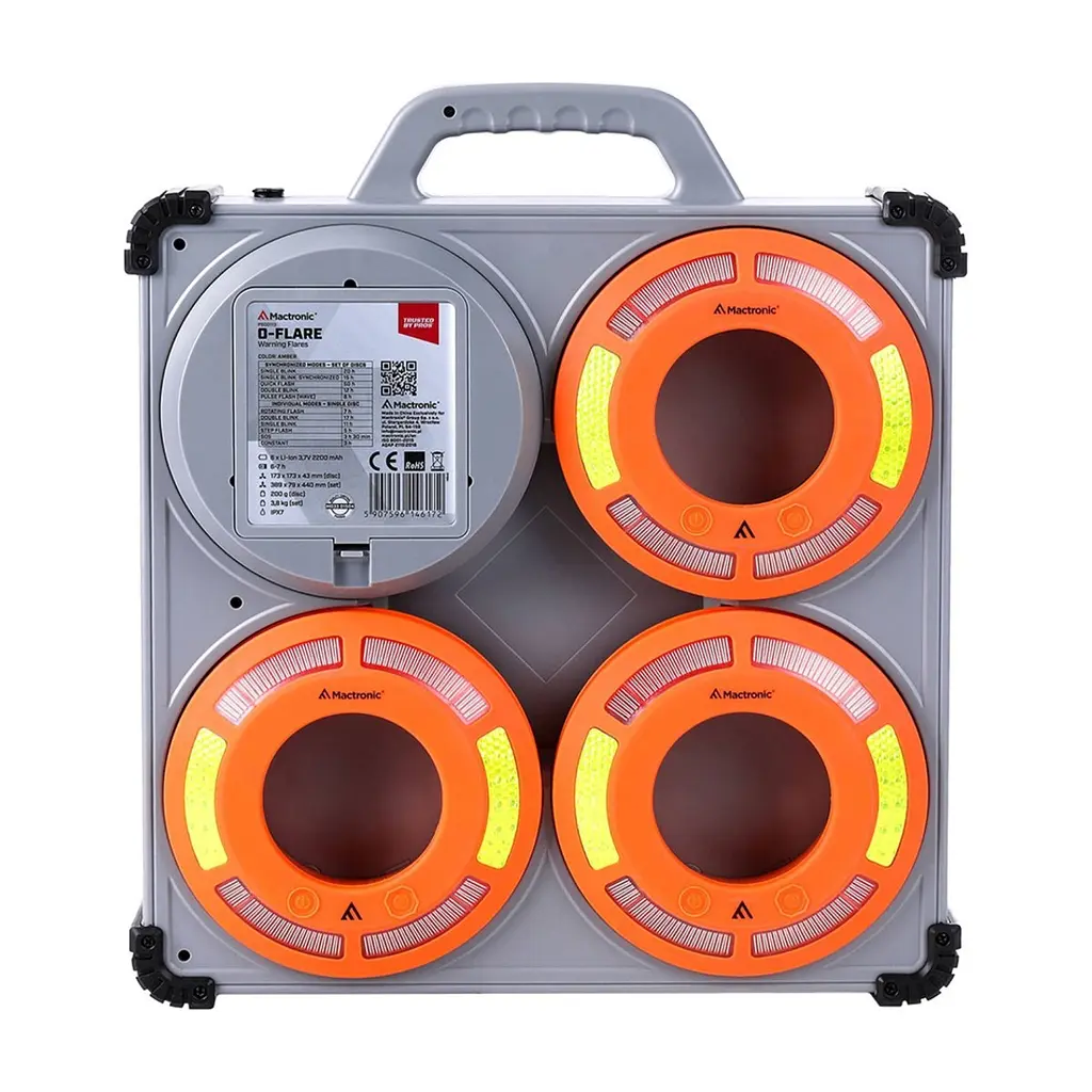Ліхтар Mactronic Комплект O-Flare (40 Lm) Amber Magnetic Recharg 12/220V (PSD0113) (DAS303745) - фото 4