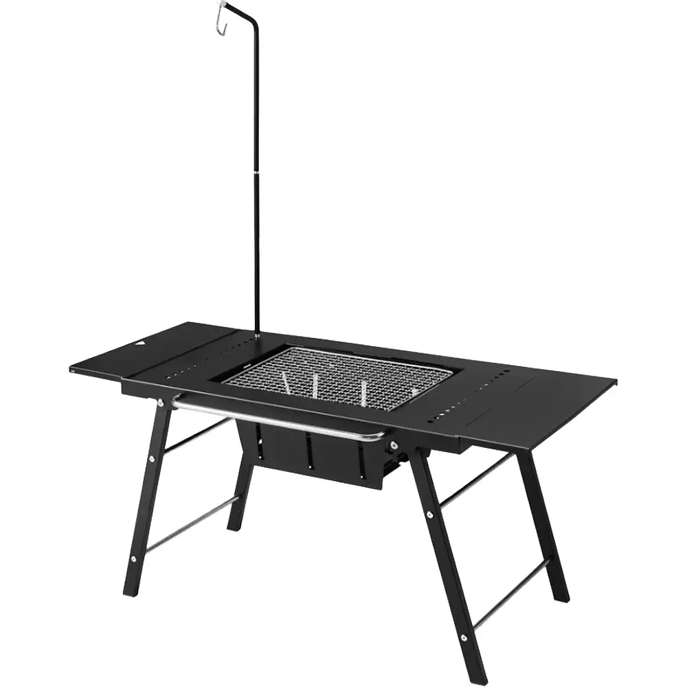 Стіл розкладаний Naturehike для барбекю сталевий CNK2350CF018 Black