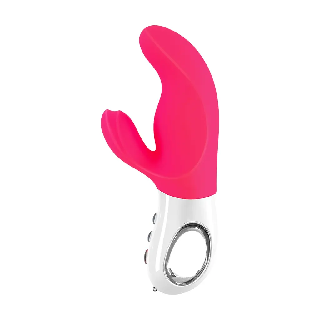 Вібратор-кролик Fun Factory MISS BI pink/white, 2 незалежні мотори, діаметр 4,2 см - фото 4
