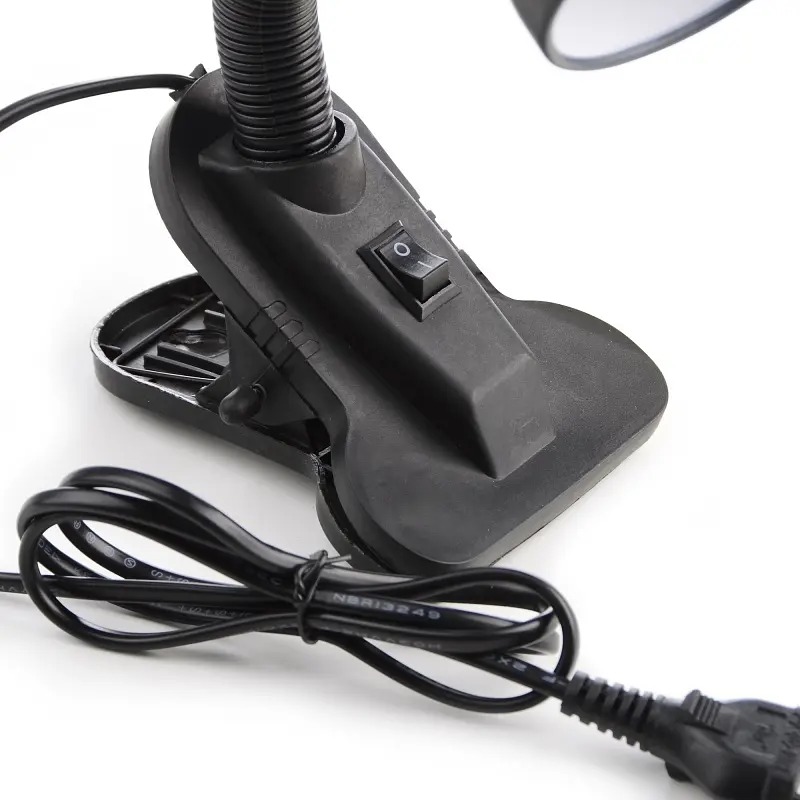 Настільна лампа Brille на гнучкій ніжці на прищепці чорна MTL-24 BK - фото 5