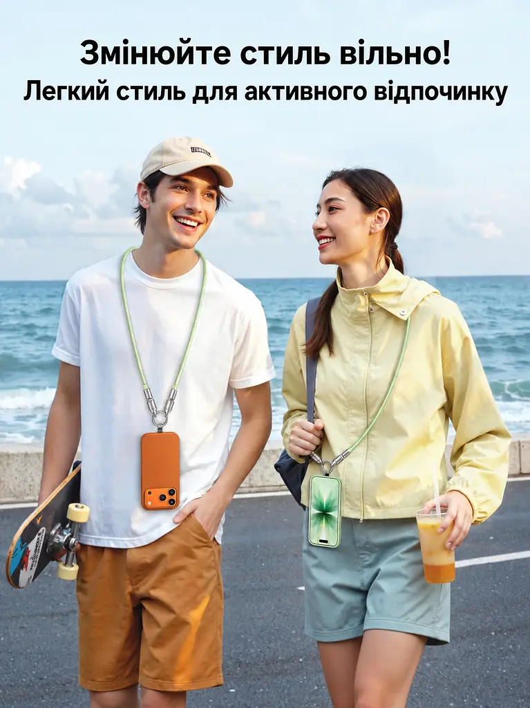 Кабель-ремінець UGREEN L508 USB-C - USB-C 60 Вт 1,2 м зелено-білий (35500) - фото 13