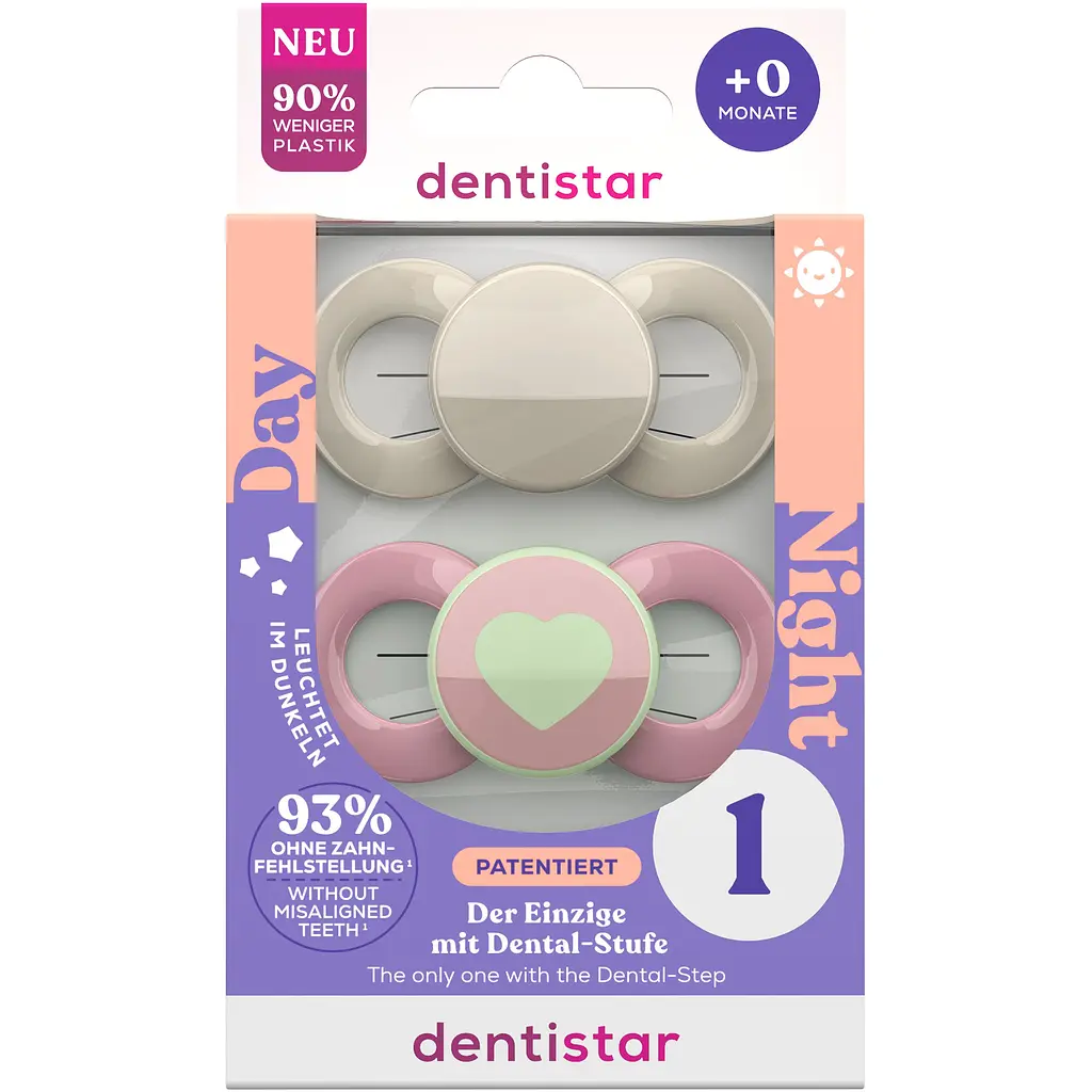 Пустышка ортодонтична Dentistar для девочки 0-6 месяцев 2 шт - фото 2
