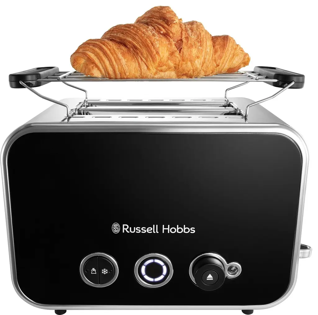 Тостер Russell Hobbs Distinctions 2-Slice 1670 Вт пластик підігрів розморозка чорний - фото 3