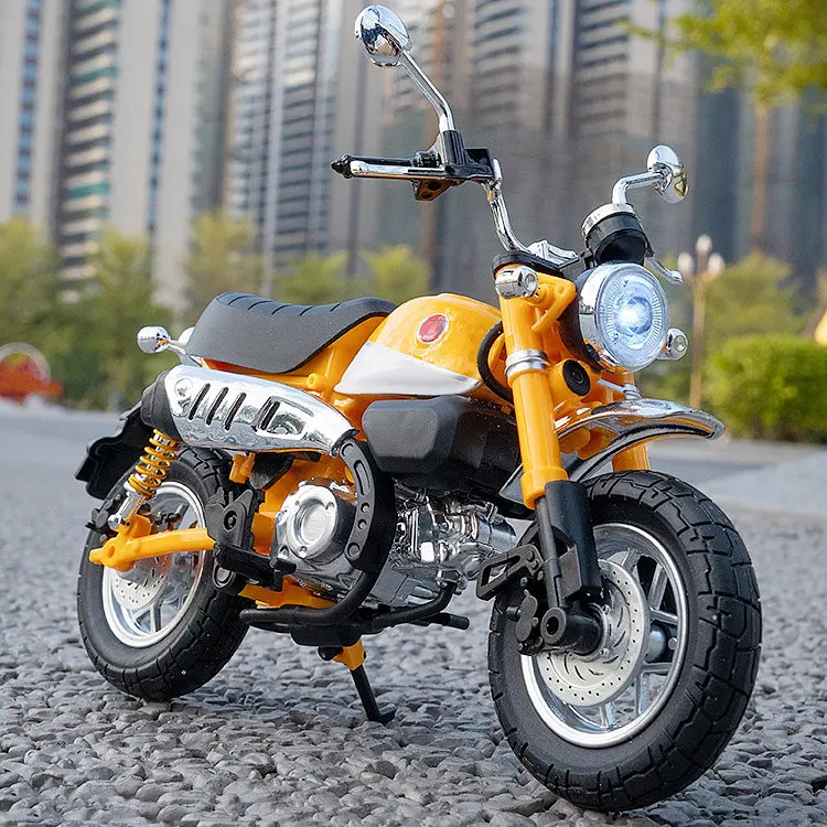 Колекційна масштабна модель мотоцикла TK Group Honda Monkey 125 зі світлом, звуком та амортизацією 1:12 - фото 5