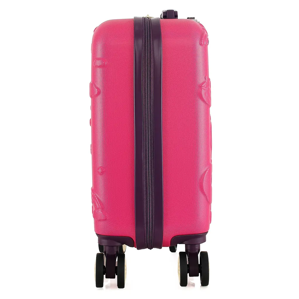 Валіза дитяча Semi Line 16 дюймів (XS) Rose/Black, ABS пластик, 4 колеса 360°, ручна поклажа, 19 л, для дітей 4+, рожево-чорний - фото 7